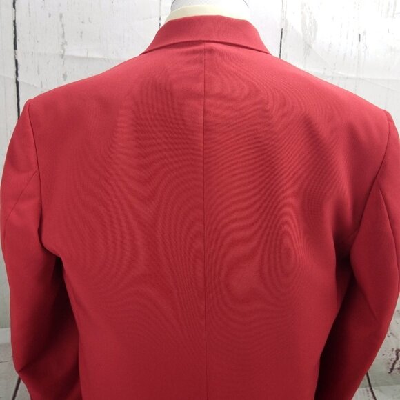 Pacelli Uomo Moda 42R 5 Button Red 2pc Suit 35x31 Pleated - Picture 7 of 16